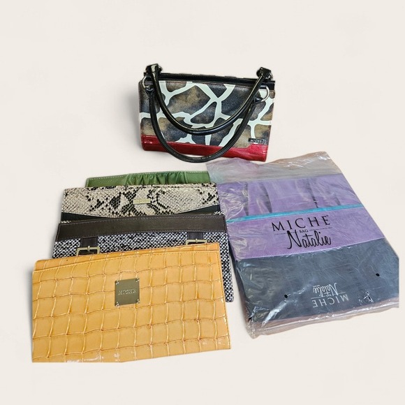 Miche Handbags - Miche Classic Base Bag with 7 Interchangeable Shells Animal Print Croc Natalie